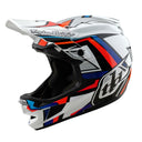 25 TLD D4 Compostite Mips Helmet - Frames White/Silver -