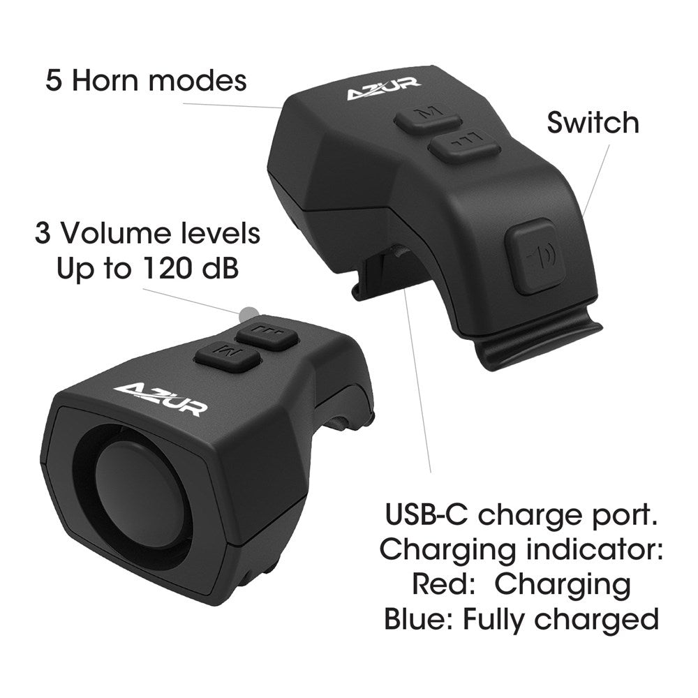 Azur Electric Bell Jonny Sprockets Bike Shop