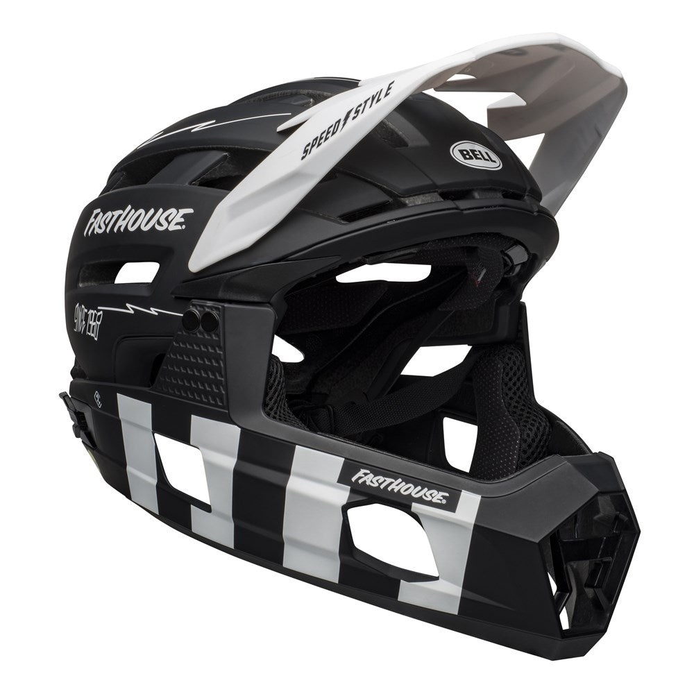 bell flip up helmet australia Bell Super Air R Spherical MIPS Fasthouse Black/White – Jonny Sprockets  Bike Shop