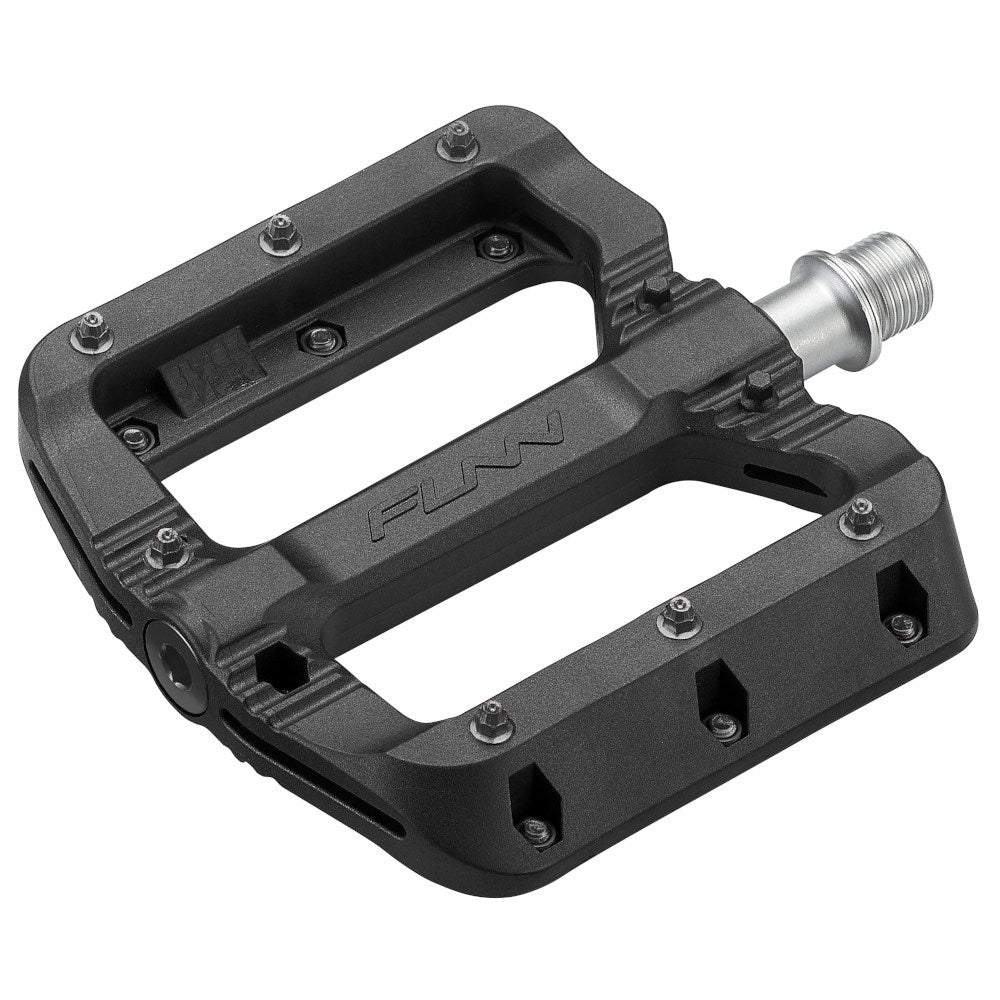 funn pedal pins FUNN Pedal Black Magic Black W/ Black Pins – Jonny Sprockets Bike Shop