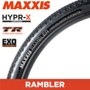 Maxxis Rambler Gravel - 700 X 45 120 TPI Folding - HYPR-X EXO TR