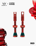 Peaty's CK MK2 Tubeless Valves (Pair) 60mm - Red