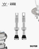 Peaty's CK MK2 Tubeless Valves (Pair) 60mm - Silver