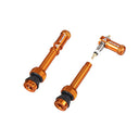 Granite Juicy 44mm Tubeless Valve Pair - Orange