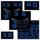 Fox Decal Kit - Dark Blue