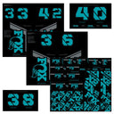 Fox Decal Kit - Turquoise