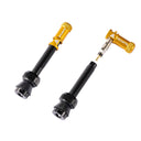 Granite Juicy 44mm Tubeless Valve Pair - Coloured Cap - Gold