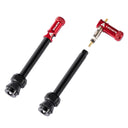 Granite Juicy 60mm Tubeless Valve Pair - Coloured Cap - Red
