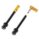 Granite Juicy 60mm Tubeless Valve Pair - Coloured Cap - Gold