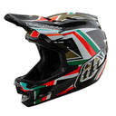 25 TLD D4 Carbon Mips Helmet - Flames Black/Gold -