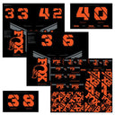 Fox Decal Kit - Orange