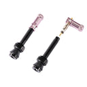 Granite Juicy 44mm Tubeless Valve Pair - Coloured Cap - Pink