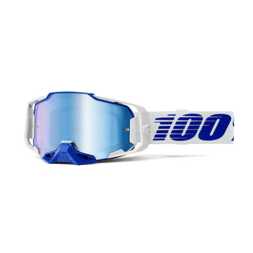100% ARMEGA HiPER Goggle Blue - Mirror Silver