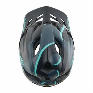 26 TLD Flowline SE Mips Helmet - Badge Carbon/Real Teal-