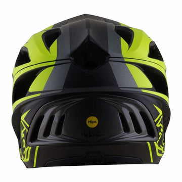 26 TLD Stage 2 Mips Helmet - High VZ Charcoal/Fluro Yellow -