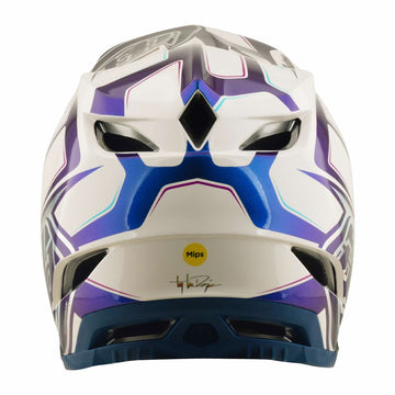 26 TLD D4 Composite Mips Helmet - Flared White/Indigo -