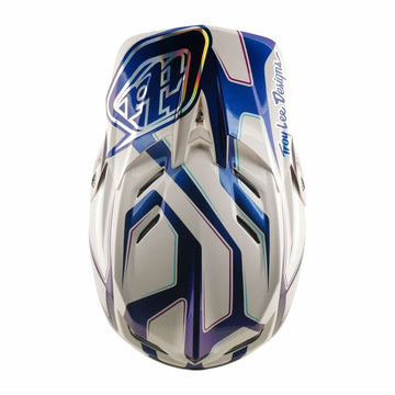 26 TLD D4 Composite Mips Helmet - Flared White/Indigo -