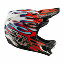 26 TLD D4 Composite Mips Helmet - Overspray White/Red -