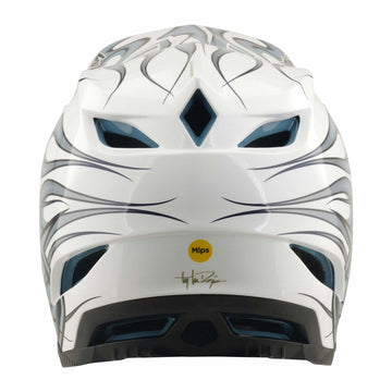 26 TLD D4 Composite Mips Helmet - Torched White/Silver -