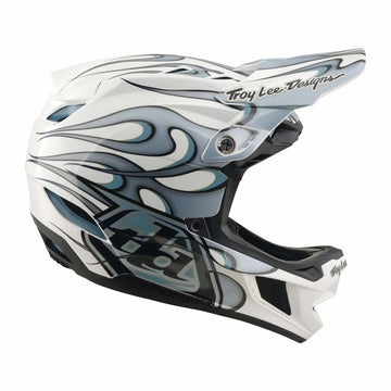 26 TLD D4 Composite Mips Helmet - Torched White/Silver -