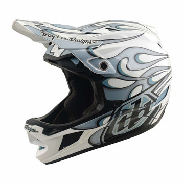 26 TLD D4 Composite Mips Helmet - Torched White/Silver -