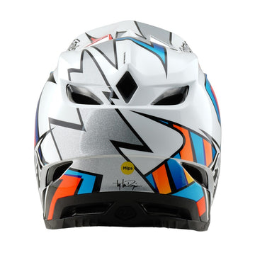 25 TLD D4 Compostite Mips Helmet - Frames White/Silver -