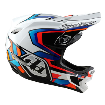 25 TLD D4 Compostite Mips Helmet - Frames White/Silver -