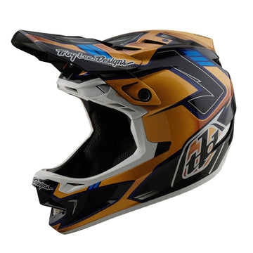 25 TLD D4 Compostite Mips Helmet - Royalty Black/Gold -