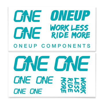 OneUp Components Decal Kit - Turquoise