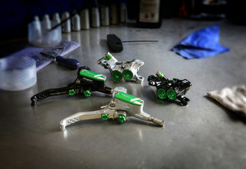 Hope Tech4 E4 Brake - Silver/Green-