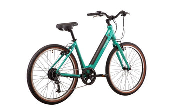 22 Velectrix Cruiser Step Through Electric Hybrid Bike - Green-