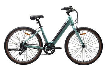 22 Velectrix Cruiser Step Through Electric Hybrid Bike - Green- L