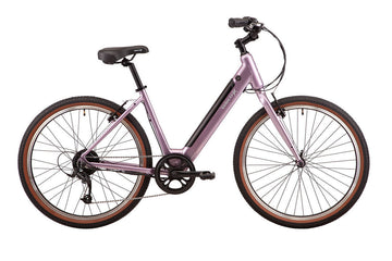 22 Velectrix Cruiser Step Through Electric Hybrid Bike - Lilac - L