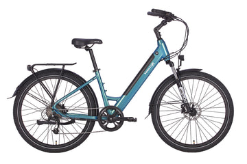 23 Velectrix Urban+ Step Through Electric Hybrid Bike - Ocean Blue -