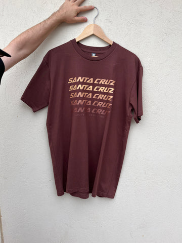 Santa Cruz Faded Tee - Brown -