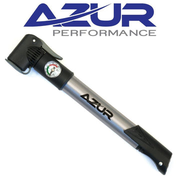 AZUR MINI PUMP D/HEAD W/GAUGE - Black
