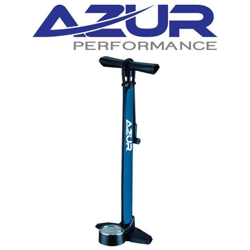 AZUR STEEL FLOOR PUMP BLUE CLEVER VALVE