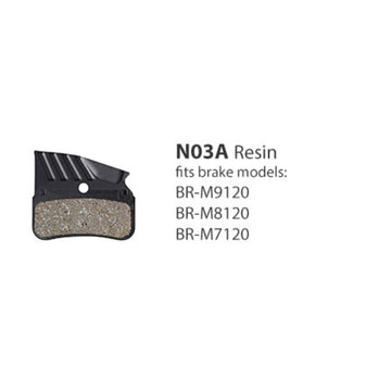 Shimano BR-M9120 RESIN PAD w/FIN & SPRING w/SPLIT PIN N03A-RF