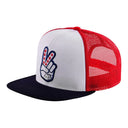 TLD Peace Out Trucker Hat - Red/White