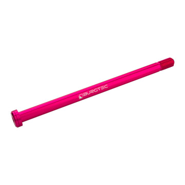 Burgtec Trek Rear Axle - 12mm x 198.5mm - M12 x 1.75 - Toxic Barbie Pink