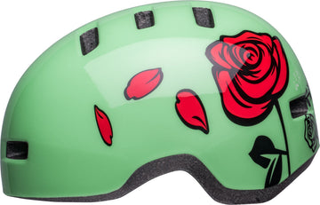 Bell Lil Ripper Checkers Kids Helmet - LT Green Giselle - Child