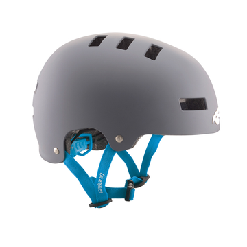 Bluegrass Superbold Bmx Helmet - Grey / Cyan -