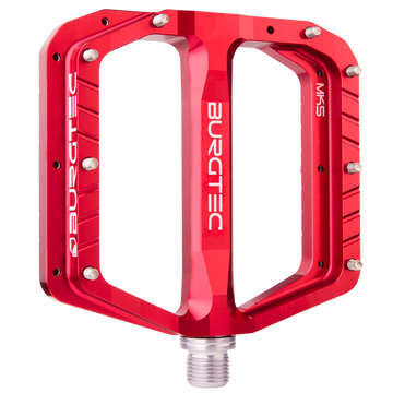 Burgtec Penthouse MK5 Steel Flat Pedals - Race Red