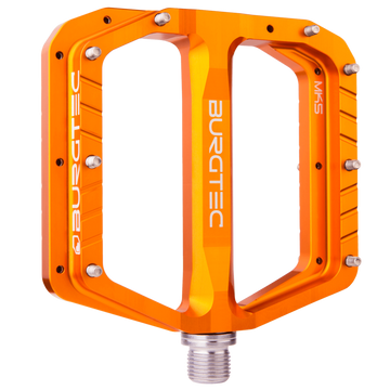 Burgtec Penthouse MK5 Steel Flat Pedals - Iron Bro Orange
