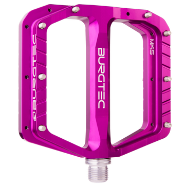 Burgtec Penthouse MK5 Steel Flat Pedals - Purple Rain