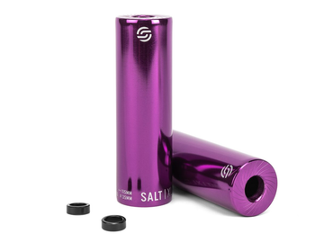 Salt AM Pegs XL Forged Steel Pair 14mm with 10mm Adaptor - Purple