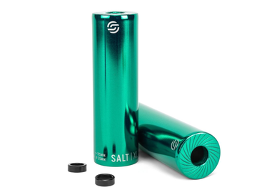 Salt AM Pegs XL Forged Steel Pair 14mm with 10mm Adaptor - Green