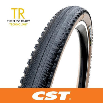 CST DETOUR - 700 x 38 - Folding EPS Tubeless Ready TR- 60 TPI - Coffee Wall