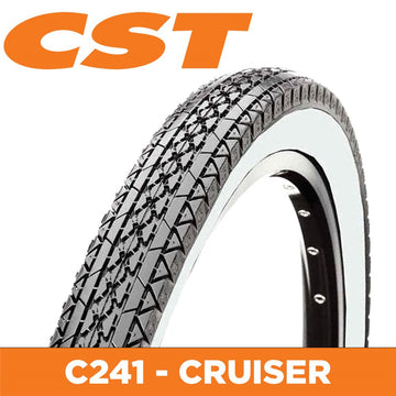 CST Tyre Cruiser Tread - 26 x 2.125 - White Wall