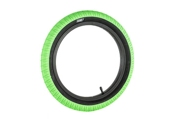 Family BMX Tyre F603 Tyre 16" x 2.2" - Green Black